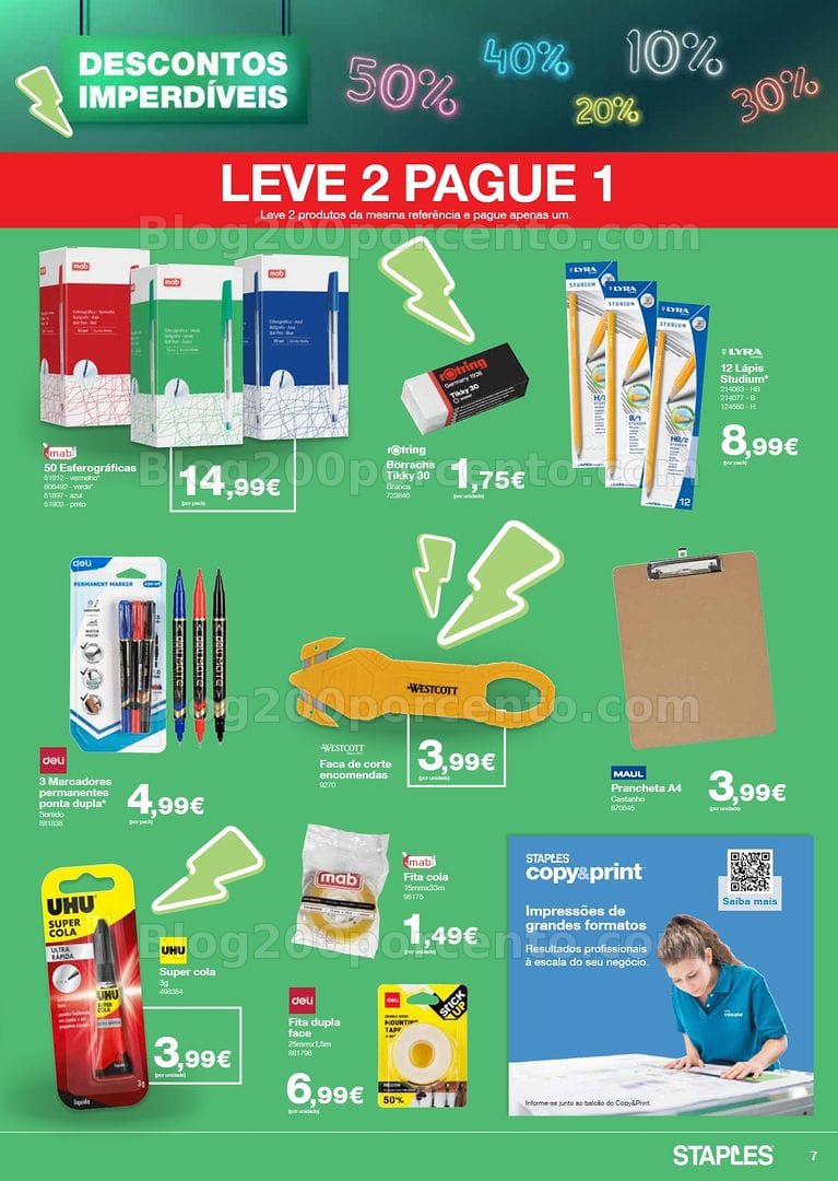 Antevisão Folheto STAPLES Descontos Imperdíveis Promoções de 15 junho a 2 julho